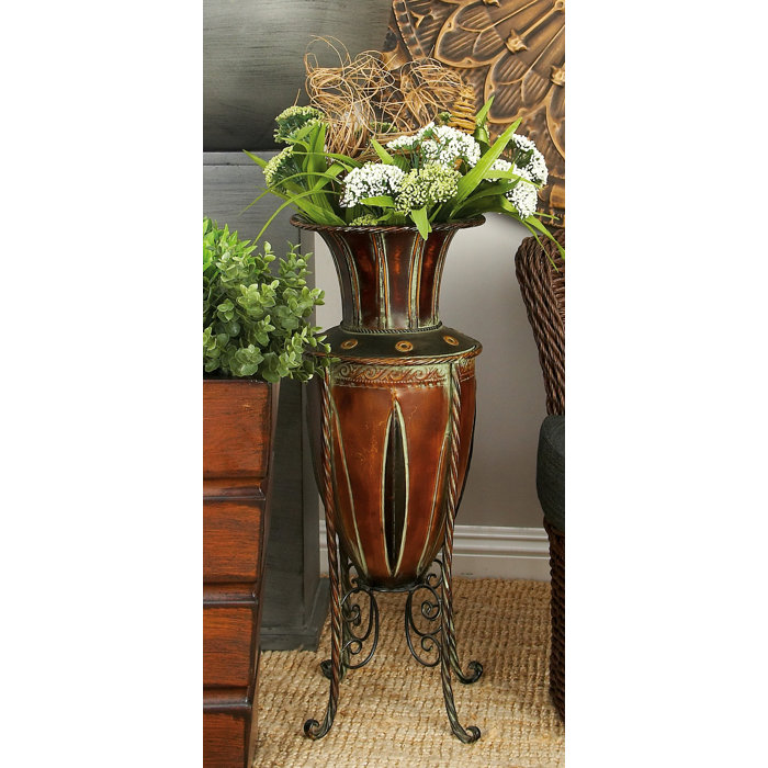Fleur De Lis Living Cissell Metal Floor Vase & Reviews Wayfair